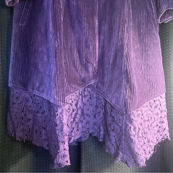 SIMPLY NOELLE Victorian Corduroy Lace Duster Coat | Large - Picture 5 of 15